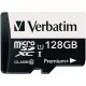 Verbatim 128GB PremiumPlus 533X microSDXC Memory Card with Adapter, UHS-I Class 10 - Class 10/UHS-I (U1) - 80 MB/s Read1 Pack - 533x Memory Speed 99142