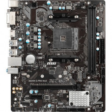 Micro-Star International  MSI A320M-A PRO MAX Desktop Motherboard - AMD Chipset - Socket AM4 - 32 GB DDR4 SDRAM Maximum RAM - DIMM, UDIMM - 2 x Memory Slots - Gigabit Ethernet - 4 x USB 3.1 Port - HDMI - DVI - 1 x RJ-45 - 4 x SATA Interfaces A320M-A PRO M