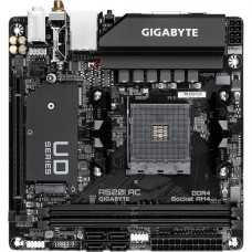 Gigabyte Ultra Durable A520I AC Desktop Motherboard - AMD Chipset - Socket AM4 - Mini ITX - Ryzen 3, Ryzen 5, Ryzen 7, Ryzen 9, Ryzen 3 PRO, Ryzen 5 Pro, Ryzen 7 PRO, Ryzen 9 PRO Processor Supported - 64 GB DDR4 SDRAM Maximum RAM - DIMM, UDIMM - 2 x Memor