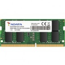 A-Data Technology  Adata Premier 4GB DDR4 SDRAM Memory Module - For Notebook - 4 GB (1 x 4GB) - DDR4-2666/PC4-21300 DDR4 SDRAM - 2666 MHz - CL19 - 1.20 V - Non-ECC - Unbuffered - 260-pin - SoDIMM - Lifetime Warranty AD4S26664G19-SGN