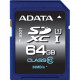 A-Data Technology  Adata Premier 64 GB Class 10/UHS-I SDXC - 50 MB/s Read - 33 MB/s Write - Lifetime Warranty ASDX64GUICL10-R