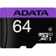 A-Data Technology  Adata Premier 64 GB Class 10/UHS-I (U1) microSDXC - 100 MB/s Read - 25 MB/s Write AUSDX64GUICL10A1-RA1