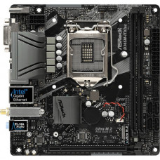 ASRock B365M-ITX/ac Desktop Motherboard - Intel Chipset - Socket H4 LGA-1151 - Mini ITX - 1 x Processor Support - 64 GB DDR4 SDRAM Maximum RAM - 2.67 GHz, 2.40 GHz, 2.13 GHz Memory Speed Supported - DIMM, UDIMM - 2 x Memory Slots - Intel Optane Memory Rea