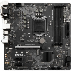 Micro-Star International  MSI B365M PRO-VDH Desktop Motherboard - Intel Chipset - Socket H4 LGA-1151 - 64 GB DDR4 SDRAM Maximum RAM - DIMM, UDIMM - 4 x Memory Slots - Gigabit Ethernet - 4 x USB 3.1 Port - HDMI - 1 x RJ-45 - 6 x SATA Interfaces B365MPROVDH