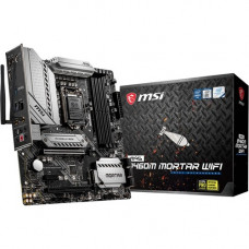 Micro-Star International  MSI MAG B460M MORTAR WIFI Desktop Motherboard - Intel Chipset - Socket LGA-1200 - 128 GB DDR4 SDRAM Maximum RAM - DIMM, UDIMM - 4 x Memory Slots - Gigabit Ethernet - Wireless LAN - IEEE 802.11 a/b/g/n/ac/ax - 4 x USB 3.1 Port - H