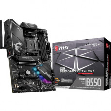 Micro-Star International  MSI MPG B550 GAMING EDGE WIFI Desktop Motherboard - AMD Chipset - Socket AM4 - 128 GB DDR4 SDRAM Maximum RAM - DIMM, UDIMM - 4 x Memory Slots - Gigabit Ethernet - Wireless LAN - IEEE 802.11 a/b/g/n/ac/ax - 4 x USB 3.1 Port - HDMI