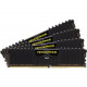 Corsair Vengeance LPX 16GB (4x4GB) DDR4 DRAM 2666MHz C16 Memory Kit - 16 GB (4 x 4 GB) - DDR4-2666/PC4-21300 DDR4 SDRAM - CL16 - 1.20 V - Non-ECC - Unbuffered - 288-pin - DIMM CMK16GX4M4A2666C16