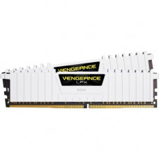 Corsair Vengeance LPX 32GB (2x16GB) DDR4 DRAM 2666MHz C16 Memory Kit - White - 32 GB (2 x 16 GB) - DDR4-2666/PC4-21300 DDR4 SDRAM - CL16 - 1.20 V - Unbuffered - 288-pin - DIMM CMK32GX4M2A2666C16W