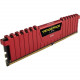Corsair Vengeance LPX 8GB (1x8GB) DDR4 DRAM 2666MHz C16 Memory Kit - Red - 8 GB (1 x 8 GB) - DDR4-2666/PC4-21300 DDR4 SDRAM - CL16 - 1.20 V - Unbuffered - 288-pin - DIMM CMK8GX4M1A2666C16R