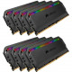 Corsair Dominator Platinum RGB 128GB (8 x 16GB) DDR4 SDRAM Memory Kit - For Motherboard - 128 GB (8 x 16 GB) - DDR4-3200/PC4-25600 DDR4 SDRAM - CL16 - 1.35 V - Non-ECC - Unbuffered - 288-pin - DIMM CMT128GX4M8C3200C16