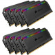 Corsair Dominator Platinum 128GB DDR4 SDRAM Memory Module - 128 GB (8 x 16 GB) - DDR4-3600/PC4-28800 DDR4 SDRAM - CL18 - 1.35 V - 288-pin - DIMM CMT128GX4M8X3600C18