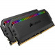 Corsair Dominator Platinum RGB 32GB (2 x 16GB) DDR4 DRAM 3200MHz C16 Memory Kit - For Desktop PC - 32 GB (2 x 16 GB) - DDR4-3200/PC4-25600 DDR4 SDRAM - CL16 - 1.35 V - 288-pin - DIMM CMT32GX4M2C3200C16