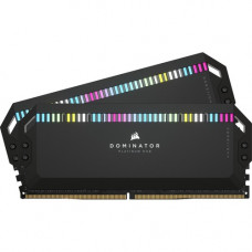 Corsair Dominator Platinum RGB 32GB (2 x 16GB) DDR5 DRAM 5200MHz C40 Memory Kit - Black - For Motherboard, Desktop PC - 32 GB (2 x 16GB) - DDR5 5200/PC5-41600 DDR5 SDRAM - 5200 MHz - CL40 - 1.25 V - 288-pin - DIMM - Lifetime Warranty CMT32GX5M2B5200C40