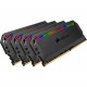 Corsair Dominator Platinum RGB 64GB (4 x 16GB) DDR4 SDRAM Memory Kit - For Motherboard - 64 GB (4 x 16 GB) - DDR4-3600/PC4-28800 DDR4 SDRAM - CL18 - 1.20 V - Non-ECC - Unbuffered - 288-pin - DIMM CMT64GX4M4K3600C18