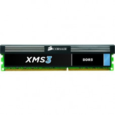 Corsair XMS3 CMX4GX3M1A1600C9 4GB DDR3 SDRAM Memory Module - For Desktop PC - 4 GB (1 x 4 GB) - DDR3-1600/PC3-12800 DDR3 SDRAM - Unbuffered - 240-pin - DIMM CMX4GX3M1A1600C9