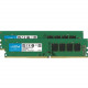 Micron Crucial 32GB (2 x 16GB) DDR4 SDRAM Memory Kit - For Desktop PC - 32 GB (2 x 16GB) - DDR4-3200/PC4-25600 DDR4 SDRAM - 3200 MHz - CL22 - 1.20 V - Non-ECC - Unbuffered - 288-pin - DIMM CT2K16G4DFD832A