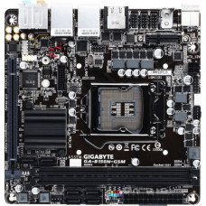 Gigabyte Motherboard Ultra Durable Desktop Intel Chipset Socket H4 LGA-1151 Mini ITX 1 x Processor Support 32 GB DDR4 SDRAM Maximum RAM 2.13 GHz Memory Speed Supported DIMM UDIMM 2 x Memory Slots Serial ATA/600 Controller GA-B150N-GSM