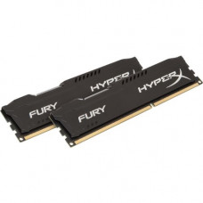 Kingston Technology HyperX HyperX Fury 16GB (2 x 8GB) DDR3 SDRAM Memory Kit - For Desktop PC - 16 GB (2 x 8 GB) - DDR3-1866/PC3-15000 DDR3 SDRAM - CL10 - 1.50 V - Non-ECC - Unbuffered - 240-pin - DIMM HX318C10FBK2/16