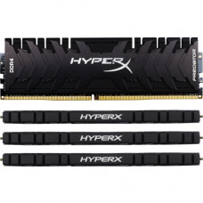 Kingston HyperX Predator 64GB DDR4 SDRAM Memory Module - 64 GB (4 x 16 GB) - DDR4-2400/PC4-19200 DDR4 SDRAM - CL12 - 1.35 V - Non-ECC - Unbuffered - 288-pin - DIMM HX424C12PB3K4/64