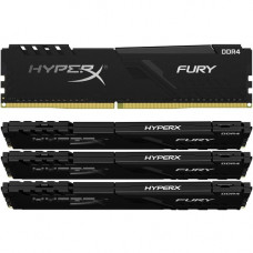 Kingston Technology HyperX Fury 64GB DDR4 SDRAM Memory Module - 64 GB (4 x 16 GB) - DDR4-3200/PC4-25600 DDR4 SDRAM - 1.35 V - Non-ECC - Unbuffered - 288-pin - DIMM HX432C16FB3K4/64