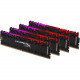 Kingston HyperX Predator 32GB DDR4 SDRAM Memory Module - 32 GB (4 x 8 GB) - DDR4-2933/PC4-23466 DDR4 SDRAM - CL15 - 1.35 V - Unbuffered - 288-pin - DIMM HX429C15PB3AK4/32