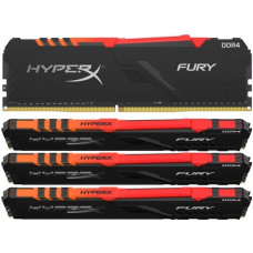 Kingston Technology HyperX FURY 64GB DDR4 SDRAM Memory Module - For Desktop PC - 64 GB (4 x 16 GB) - DDR4-3200/PC4-25600 DDR4 SDRAM - CL16 - 1.35 V - Unbuffered - 288-pin - DIMM HX432C16FB3AK4/64