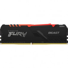 Kingston FURY Beast 64GB (4 x 16GB) DDR4 SDRAM Memory Kit - For Motherboard - 64 GB (4 x 16GB) - DDR4-2666/PC4-21333 DDR4 SDRAM - 2666 MHz - CL16 - 1.20 V - 288-pin - DIMM - Lifetime Warranty KF426C16BB1AK4/64