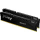 Kingston FURY Beast 16GB (2 x 8GB) DDR5 SDRAM Memory Kit - For Motherboard - 16 GB (2 x 8GB) - DDR5 5200/PC5-41600 DDR5 SDRAM - 5200 MHz Single-rank Memory - CL40 - 1.25 V - Unbuffered - 288-pin - DIMM - Lifetime Warranty KF552C40BBK2-16