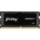 Kingston FURY Impact 16GB DDR5 SDRAM Memory Module - For Notebook, Gaming Notebook - 16 GB (1 x 16GB) - DDR5-4800/PC5-38400 DDR5 SDRAM - 4800 MHz - CL38 - 1.10 V - Non-ECC - Unbuffered - 262-pin - SoDIMM - Lifetime Warranty KF548S38IB-16