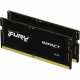 Kingston FURY Impact 16GB (2 x 8GB) DDR5 SDRAM Memory Kit - For Notebook - 16 GB (2 x 8GB) - DDR5-4800/PC5-38400 DDR5 SDRAM - 4800 MHz Single-rank Memory - CL38 - 1.10 V - On-die ECC - Unbuffered - 262-pin - SoDIMM - Lifetime Warranty KF548S38IBK2-16