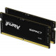 Kingston FURY Impact 64GB (2 x 32GB) DDR5 SDRAM Memory Kit - For Gaming Notebook, Notebook - 64 GB (2 x 32GB) - DDR5-4800/PC5-38400 DDR5 SDRAM - 4800 MHz Dual-rank Memory - CL38 - 1.10 V - Unbuffered - 262-pin - SoDIMM - Lifetime Warranty KF548S38IBK2-64