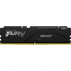 Kingston FURY Beast 16GB DDR5 SDRAM Memory Module - For Motherboard - 16 GB (1 x 16GB) - DDR5-4800/PC5-38400 DDR5 SDRAM - 4800 MHz - CL38 - 1.10 V - On-die ECC - 288-pin - DIMM - Lifetime Warranty KF548C38BB-16