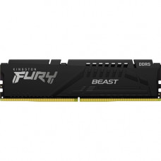 Kingston FURY Beast DDR5 Memory - For Motherboard - 32 GB (2 x 16GB) - DDR5-6000/PC5-48000 DDR5 SDRAM - 6000 MHz - CL40 - 1.35 V - On-die ECC - 288-pin - DIMM - Lifetime Warranty KF560C40BBK2-32
