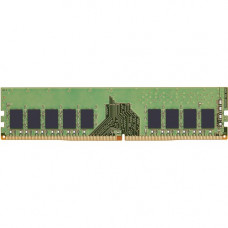 Kingston 16GB DDR4 SDRAM Memory Module - For Server - 16 GB - DDR4-3200/PC4-25600 DDR4 SDRAM - 3200 MHz Single-rank Memory - CL22 - 1.20 V - ECC - Unbuffered - 288-pin - DIMM - Lifetime Warranty - TAA Compliance KTD-PE432ES8/16G