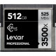 Lexar Professional 512 GB CFast Card - 525 MB/s Read - 445 MB/s Write - 3500x Memory Speed LC512CRBNA3500