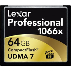 Lexar Professional 64 GB CompactFlash - 160 MB/s Read - 155 MB/s Write - 1 Card - 1066x Memory Speed LCF64GCRBNA1066