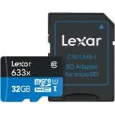 Lexar High Performance 32 GB microSDHC - Class 10/UHS-I (U1) - 95 MB/s Read - 633x Memory Speed LSDMI32GBBNL633A