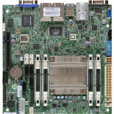 Supermicro A1SRi-2758F Desktop Motherboard - Intel Chipset - Socket BGA-1283 - Intel Atom C2758 - 64 GB DDR3 SDRAM Maximum RAM - 4 x Memory Slots - Gigabit Ethernet - 2 x USB 3.0 Port - 5 x RJ-45 - 6 x SATA Interfaces MBD-A1SRI-2758F-O