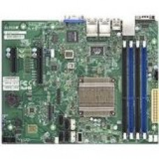 Supermicro A1SRM-2758F Desktop Motherboard - Intel Chipset - Socket BGA-1283 - Intel Atom C2758 - 64 GB DDR3 SDRAM Maximum RAM - 4 x Memory Slots - Gigabit Ethernet - 5 x RJ-45 - 6 x SATA Interfaces MBD-A1SRM-2758F-O