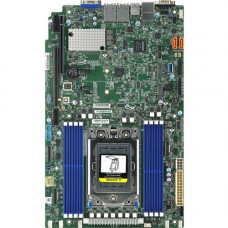 Supermicro H12SSW-NT Server Motherboard - AMD Chipset - Socket SP3 - 2 TB DDR4 SDRAM Maximum RAM - DIMM, RDIMM - 8 x Memory Slots - 4 x USB 3.0 Port - 3 x RJ-45 - 16 x SATA Interfaces MBD-H12SSW-NT-O