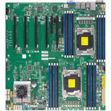 Supermicro X10DRG-Q Server Motherboard - Intel Chipset - Socket LGA 2011-v3 - 1 x Bulk Pack - Proprietary Form Factor - 2 x Processor Support - 512 GB DDR4 SDRAM Maximum RAM - 2.13 GHz Memory Speed Supported - 16 x Memory Slots - Serial ATA/600 RAID Suppo