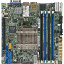 Supermicro X10SDV-12C+-TLN4F Server Motherboard - Socket BGA-1667 - Intel Xeon D-1567 - 128 GB DDR4 SDRAM Maximum RAM - RDIMM, DIMM, UDIMM - 4 x Memory Slots - Gigabit Ethernet - 2 x USB 3.0 Port - 5 x RJ-45 - 6 x SATA Interfaces MBD-X10SDV-12C+-TLN4F-O