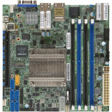 Supermicro X10SDV-16C-TLN4F Server Motherboard - Socket BGA-1667 - Intel Xeon D-1587 - 128 GB DDR4 SDRAM Maximum RAM - RDIMM, DIMM, UDIMM - 4 x Memory Slots - Gigabit Ethernet - 2 x USB 3.0 Port - 5 x RJ-45 - 6 x SATA Interfaces MBD-X10SDV-16C-TLN4F-O