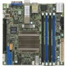 Supermicro X10SDV-16C-TLN4F+ Server Motherboard - Intel Chipset - Socket BGA-1667 - Intel Xeon D-1587 Hexadeca-core (16 Core) - Retail Pack - Mini ITX - 128 GB DDR4 SDRAM Maximum RAM - 2.13 GHz, 1.87 GHz, 1.60 GHz Memory Speed Supported - UDIMM, RDIMM, DI