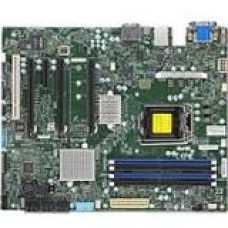 Supermicro X11SAT-F Workstation Motherboard - Intel Chipset - Socket H4 LGA-1151 - Bulk Pack - ATX - 1 x Processor Support - 64 GB DDR4 SDRAM Maximum RAM - 2.13 GHz, 1.87 GHz, 1.60 GHz Memory Speed Supported - DIMM, UDIMM - 4 x Memory Slots - Serial ATA/6