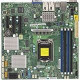 Supermicro X11SSH-CTF Server Motherboard - Intel Chipset - Socket H4 LGA-1151 - Retail Pack - Micro ATX - 1 x Processor Support - 64 GB DDR4 SDRAM Maximum RAM - 2.13 GHz, 1.87 GHz, 1.60 GHz Memory Speed Supported - DIMM, UDIMM - 4 x Memory Slots - Serial 
