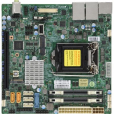 Supermicro X11SSV-LVDS Server Motherboard - Intel Chipset - Socket H4 LGA-1151 - 1 x Retail Pack - Mini ITX - 1 x Processor Support - 32 GB DDR4 SDRAM Maximum RAM - 1.87 GHz, 2.13 GHz, 1.60 GHz Memory Speed Supported - SoDIMM - 2 x Memory Slots - Serial A