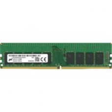 Micron 16GB DDR4 SDRAM Memory Module - For Server - 16 GB (1 x 16GB) - DDR4-3200/PC4-25600 DDR4 SDRAM - 3200 MHz Dual-rank Memory - CL22 - 1.20 V - ECC - Unbuffered, Unregistered - 288-pin - DIMM MTA18ASF2G72AZ-3G2R1