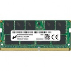 Micron 16GB DDR4 SDRAM Memory Module - 16 GB - DDR4-3200/PC4-25600 DDR4 SDRAM - 3200 MHz Dual-rank Memory - CL22 - 1.20 V - ECC - 260-pin - SoDIMM MTA18ASF2G72HZ-3G2R1