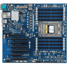 Gigabyte MZ31-AR0 Server Motherboard - AMD Chipset - Socket SP3 - Extended ATX - 1 x Processor Support - 64 GB DDR4 SDRAM Maximum RAM - 2.67 GHz, 2.40 GHz, 2.13 GHz Memory Speed Supported - RDIMM, LRDIMM, DIMM - 16 x Memory Slots - Serial ATA/600 Controll
